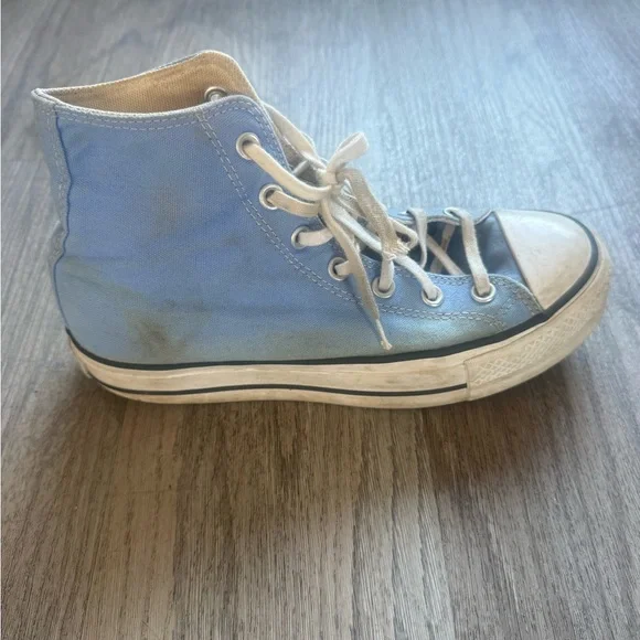 Converse Classic High-Top Canvas Sneakers - Light Blue - Picture 6 of 7